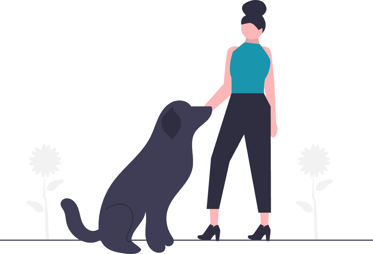 Illustration: Glücklicher Hund – Hundekrankenversicherung